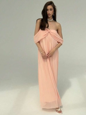 Maxi sukienka odkryte ramiona (L)