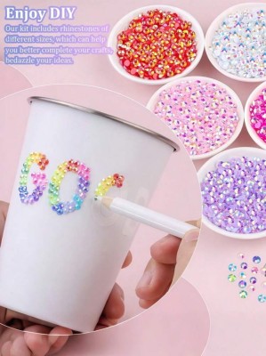 Różowe cyrkonie różne wielkości