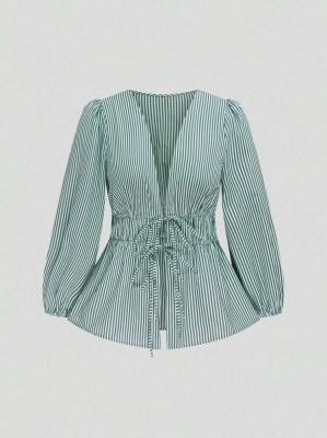 Dwukolorowa bluzka paski (2XL)