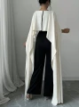 Czarny kombinezon satynowa wstawka (XL)