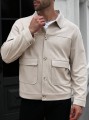 Beżowa koszula wierzchnia guziki (6XL)