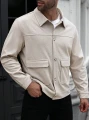 Beżowa koszula wierzchnia guziki (6XL)