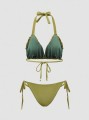 Oliwkowe bikini kąpielowe (L)