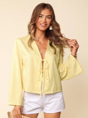 Dwukolorowa bluzka paski (L)