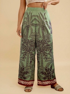 Zielone wzorzyste spodnie (2XL)