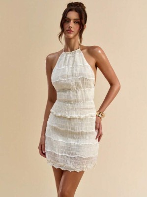 Marszczony zestaw spódnica top (L)