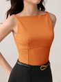Miedziana bluzka kokardy (XL)