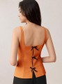 Miedziana bluzka kokardy (XL)