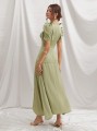 Satynowa sukienka v neck (XS)