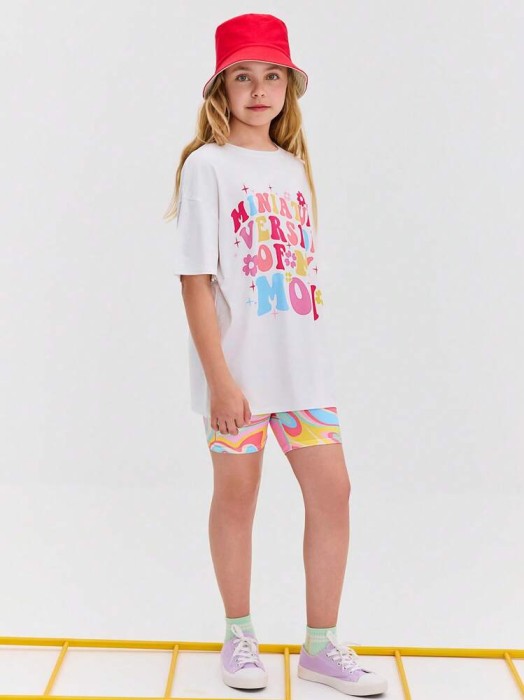 Kolorowy komplet kolarki t-shirt (12L)