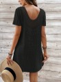 Czarna sukienka mini v neck (S)