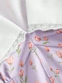 Liliowa sukienka kwiaty (XS)