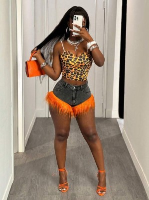 Jeansowe spodenki futro (27)