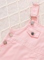 Jasnoróżowy kombinezon kieszenie (9-12M)