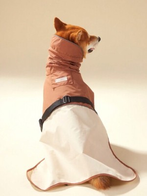 Dwukolorowy płaszcz dla psa (S)