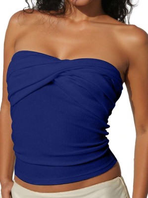 Prążkowany top odkryte plecy (L)