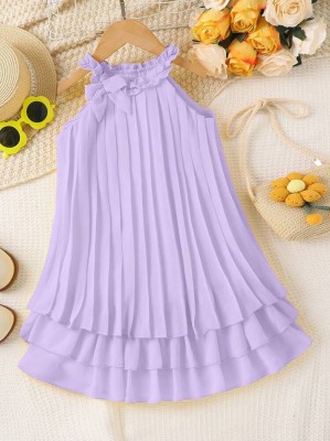 Fioletowa plisowana sukienka (7L)