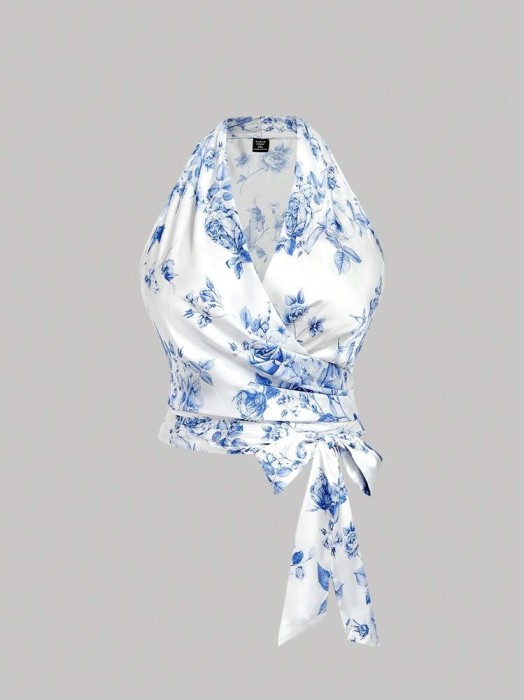 Śmietankowa bluzka wzór (4XL)