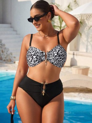 Dwukolorowy strój kąpielowy (4XL)