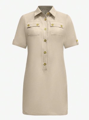 Beżowa sukienka mini (S)