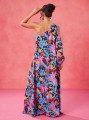 Wzorzysta sukienka maxi (S)