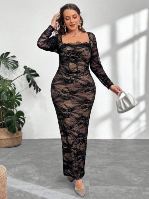 Dwukolorowa sukienka zamek (7XL)