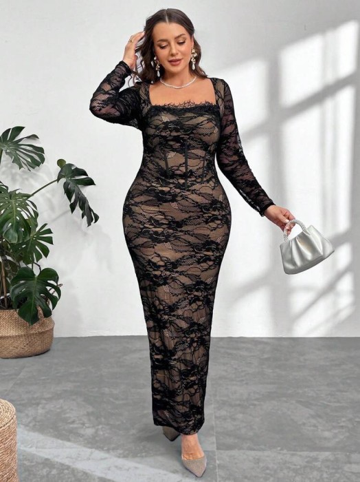 Dwukolorowa sukienka zamek (7XL)
