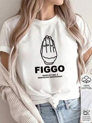 Biała koszulka nadruk (L)