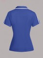 Niebieska koszulka polo zamek (M)