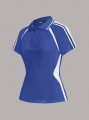 Niebieska koszulka polo zamek (M)