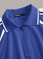 Niebieska koszulka polo zamek (M)