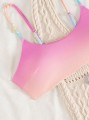 Kolorowe bikini kąpielowe ombre (L)