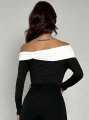Czarne body off shoulder (L)