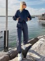 Grafitowe spodnie wysoki stan (XL)
