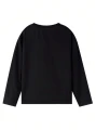 Czarny t-shirt nadruk (7-8L)