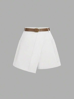 Śmietankowe spodenki pasek (2XL)