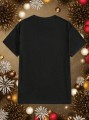 Czarny t-shirt nadruk unisex (M)