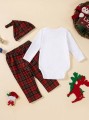 Zestaw spodnie body czapka (6-9M)