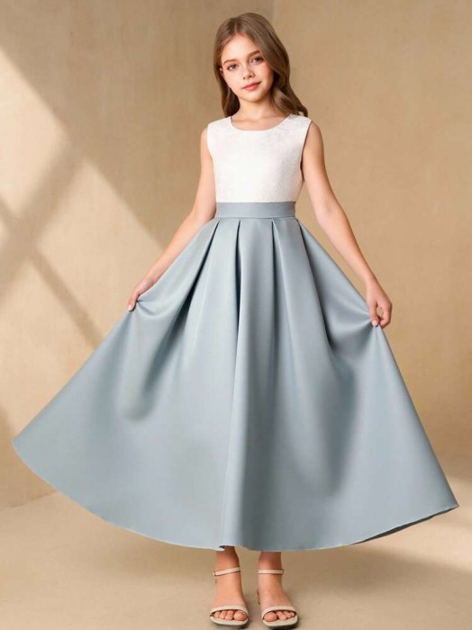 Dwukolorowa sukienka zamek (8L)