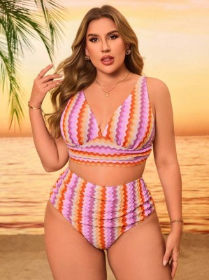 Kolorowy strój dwuczęściowy wzór (3XL)