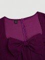 Burgundowa sukienka mini (4XL)