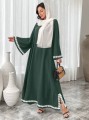 Zielona sukienka maxi hafty (S)