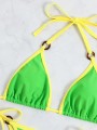 Wiązane bikini dwuczęściowe (S)