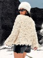 Beżowy sweter cekiny (1XL)