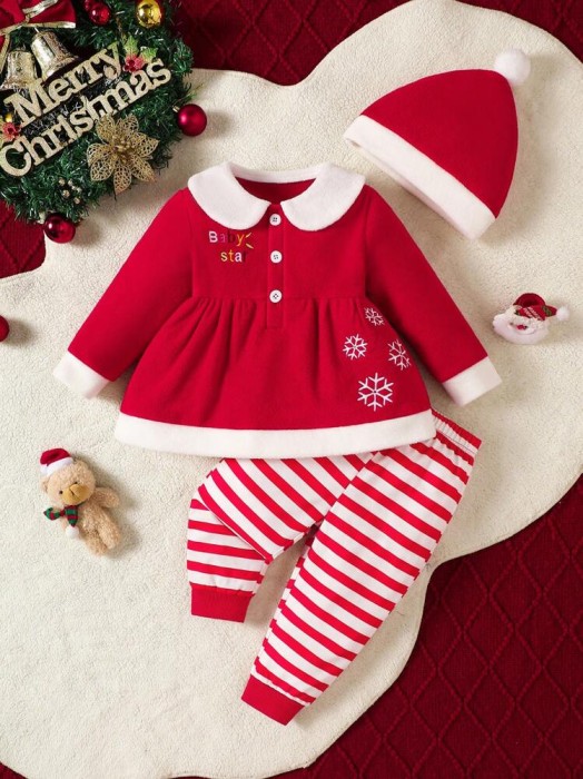 Trzyczęściowy świąteczny zestaw (18-24M)