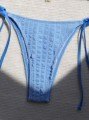 Niebieski dwuczęściowy komplet bikini (S)