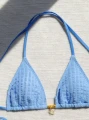 Niebieski dwuczęściowy komplet bikini (S)