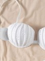 Białe bikini kąpielowe hafty (M)