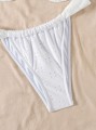 Białe bikini kąpielowe hafty (M)