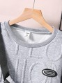 Szara bluza naszywka (11-12L)
